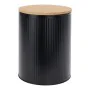 Tin Black Bamboo 1,7 L 14 x 14 x 18 cm by BigBuy Home, Food storage - Ref: V3402205, Price: 6,72 €, Discount: %