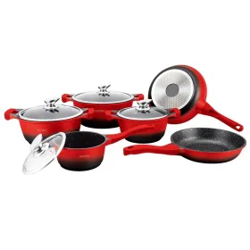 Cookware Royalty Line BS1010M Black Red 10 Pieces by Royalty Line, Frying pan and saucepan sets - Ref: D0600114, Price: 134,8...