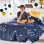 Duvet cover set HappyFriday Mr Fox Starspace Multicolour Single 2 Pieces by HappyFriday, Quilts and quilt covers - Ref: D1609...