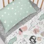 Drap housse HappyFriday MOSHI MOSHI Gris Multicouleur 70 x 140 x 14 cm animaux de HappyFriday, Draps et taies d'oreiller - Ré...