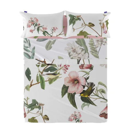 Drap HappyFriday Blooming Multicouleur 240 x 270 cm (Fleurs) de HappyFriday, Draps et taies d'oreiller - Réf : D1609563, Prix...