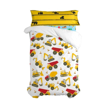 Duvet cover set HappyFriday Mr Fox Machinery Multicolour Single 2 Pieces by HappyFriday, Quilts and quilt covers - Ref: D1609...