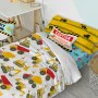 Duvet cover set HappyFriday Mr Fox Machinery Multicolour Single 2 Pieces by HappyFriday, Quilts and quilt covers - Ref: D1609...