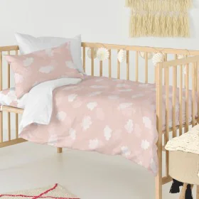 Duvet cover set HappyFriday BASIC KIDS Pink Baby Crib 28 x 2 x 38 cm by HappyFriday, Quilts and quilt covers - Ref: D1611775,...