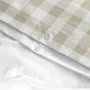 Duvet cover set HappyFriday Basic Kids Beige Single Gingham 2 Pieces by HappyFriday, Quilts and quilt covers - Ref: D1611889,...