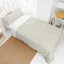 Duvet cover set HappyFriday Basic Kids Beige Single Gingham 2 Pieces by HappyFriday, Quilts and quilt covers - Ref: D1611889,...