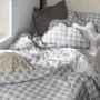 Duvet cover set HappyFriday Basic Kids Grey Single Gingham 2 Pieces by HappyFriday, Quilts and quilt covers - Ref: D1611915, ...