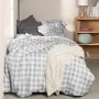 Duvet cover set HappyFriday Basic Kids Grey Single Gingham 2 Pieces by HappyFriday, Quilts and quilt covers - Ref: D1611915, ...