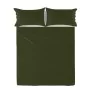 Top sheet HappyFriday Basic Green 240 x 270 cm by HappyFriday, Sheets and pillowcases - Ref: D1612526, Price: 28,35 €, Discou...