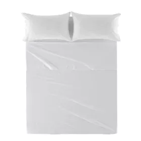 Lençol de cima HappyFriday Basic Branco 160 x 270 cm de HappyFriday, Lençóis e capas de almofadas - Ref: D1612600, Preço: 19,...