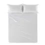 Top sheet HappyFriday Basic White 160 x 270 cm by HappyFriday, Sheets and pillowcases - Ref: D1612600, Price: 19,70 €, Discou...