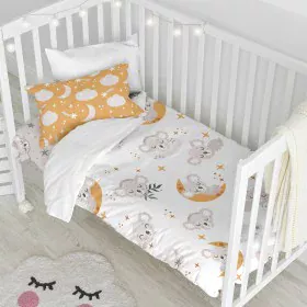 Cot Bedding Set HappyFriday MOSHI MOSHI Multicolour Baby Crib by HappyFriday, Bed linen for cots - Ref: D1612699, Price: 26,1...