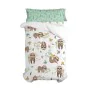 Set di copripiumino HappyFriday Moshi Moshi Happy Sloth Multicolore Singolo 2 Pezzi di HappyFriday, Piumini e copripiumini - ...