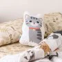 Cushion HappyFriday Mr Fox Multicolour Cat 40 x 30 cm by HappyFriday, Back & Body Pillows - Ref: D1613854, Price: 12,66 €, Di...