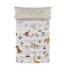 Bedding set HappyFriday Moshi Moshi Dino family Multicolour Single 2 Pieces by HappyFriday, Sheets and pillowcases - Ref: D16...