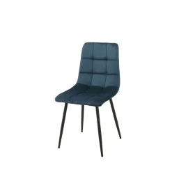 Chair Romimex Blue Velvet Metal 45 x 89 x 55 cm by Romimex, Dining Chairs - Ref: D1616257, Price: 55,67 €, Discount: %