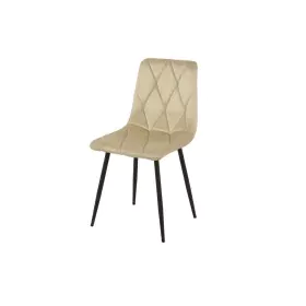 Silla Romimex Beige Terciopelo Metal 45 x 89 x 55 cm de Romimex, Sillas - Ref: D1616259, Precio: 60,79 €, Descuento: %