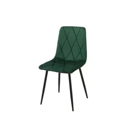 Chaise Romimex Vert Velours Métal 45 x 89 x 55 cm de Romimex, Chaises - Réf : D1616260, Prix : 60,69 €, Remise : %