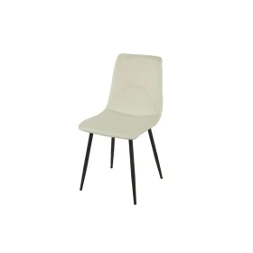 Chaise Romimex Blanc Velours Métal 45 x 89 x 55 cm de Romimex, Chaises - Réf : D1616262, Prix : 50,29 €, Remise : %