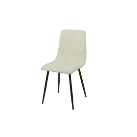 Chaise Romimex Blanc Velours Métal 45 x 89 x 55 cm de Romimex, Chaises - Réf : D1616548, Prix : 54,83 €, Remise : %