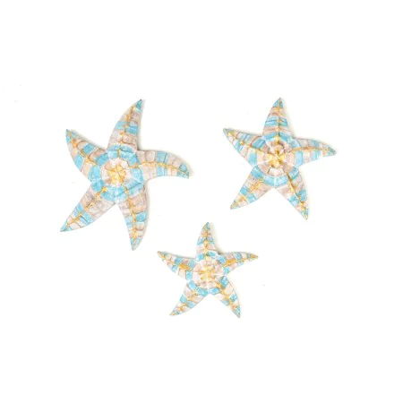 Decoración de Pared Romimex Turquesa Estrellas 22 x 8 x 22 cm 3 Piezas de Romimex, Adornos - Ref: D1617275, Precio: 15,17 €, ...