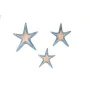 Wall Decoration Romimex Blue Stars 23 x 5 x 23 cm 3 Pieces by Romimex, Ornaments - Ref: D1617281, Price: 14,92 €, Discount: %