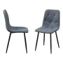 Silla Romimex Negro Gris Metal Tela Madera MDF 53 x 89 x 43 cm de Romimex, Sillas - Ref: D1617912, Precio: 60,90 €, Descuento: %