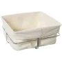 Corbeille à Pain Alexandra House Living Blanc Métal Tissu 22 x 10 x 22 cm de Alexandra House Living, Stockage des aliments - ...