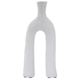 Candle Holder Alexandra House Living White Ceramic 16 x 32 x 5 cm by Alexandra House Living, Candelabras and candle holders -...