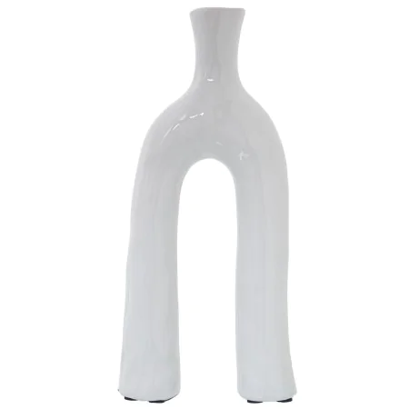 Candelabro Alexandra House Living Branco Cerâmica 16 x 32 x 5 cm de Alexandra House Living, Candelabros e suportes para velas...