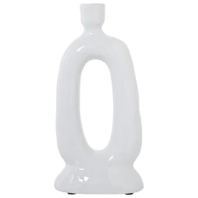 Candelabro Alexandra House Living Blanco Cerámica 16 x 31 x 10 cm de Alexandra House Living, Candelabros y portavelas - Ref: ...