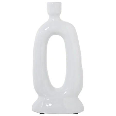 Candelabro Alexandra House Living Branco Cerâmica 16 x 31 x 10 cm de Alexandra House Living, Candelabros e suportes para vela...