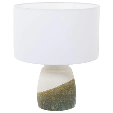 Desk lamp Alexandra House Living Green Beige Ceramic 60 W 35 x 42 x 35 cm by Alexandra House Living, Bedside and Table Lamps ...