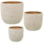 Set of Planters Alexandra House Living White Golden Ceramic 3 Pieces by Alexandra House Living, Cachepots - Ref: D1621892, Pr...