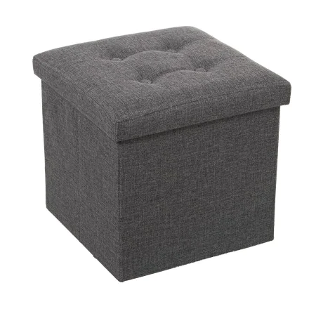 Puff Alexandra House Living Grigio Poliestere Tessile 38 x 38 x 38 cm Pieghevole di Alexandra House Living, Pouf - Rif: D1623...