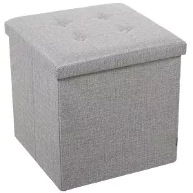 Puff Alexandra House Living Grigio Poliestere Tessile 45 x 45 x 45 cm Pieghevole di Alexandra House Living, Pouf - Rif: D1623...