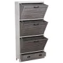 Schuhschrank Alexandra House Living Weiß Grau 65 x 132 x 20 cm 3 Schubladen von Alexandra House Living, Schuhregale - Ref: D1...