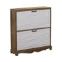 Sapateira Alexandra House Living Branco Castanho 76 x 93 x 22 cm 2 gavetas de Alexandra House Living, Sapateiras - Ref: D1623...