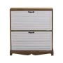 Scarpiera Alexandra House Living Bianco Marrone 76 x 93 x 22 cm 2 cassetti di Alexandra House Living, Scarpiere - Rif: D16238...