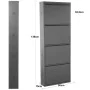 Shoe Rack Alexandra House Living Grey 50 x 136 x 15 cm 4 drawers by Alexandra House Living, Shoe organisers - Ref: D1623887, ...