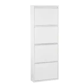 Scarpiera Alexandra House Living Bianco 50 x 136 x 15 cm 4 casseti di Alexandra House Living, Scarpiere - Rif: D1623895, Prez...