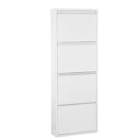 Sapateira Alexandra House Living Branco 50 x 136 x 15 cm 4 gavetas de Alexandra House Living, Sapateiras - Ref: D1623895, Pre...