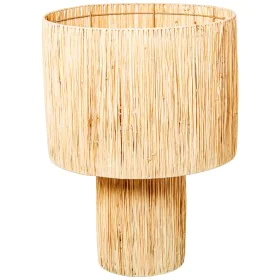 Lâmpada de mesa Alexandra House Living Bege Natural vime Rotim Fibra natural 40 W 40 x 55 x 40 cm de Alexandra House Living, ...