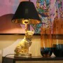 Desk lamp Alexandra House Living Black Gold Golden Plastic 40 W 26 x 46 x 26 cm Dog by Alexandra House Living, Bedside and Ta...