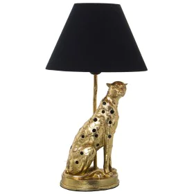 Desk lamp Alexandra House Living Black Gold Golden Plastic 40 W 26 x 46 x 2 cm Panther by Alexandra House Living, Bedside and...