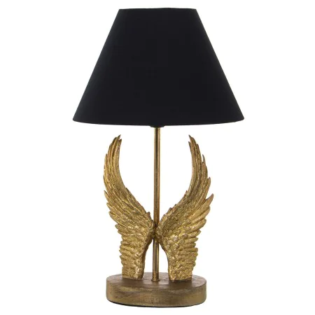 Desk lamp Alexandra House Living Black Gold Golden Plastic 40 W 26 x 44 x 26 cm Wings by Alexandra House Living, Bedside and ...