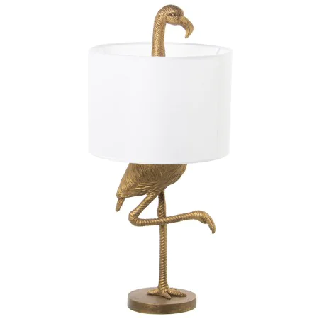 Desk lamp Alexandra House Living White Metal 60 W 30 x 22 x 30 cm by Alexandra House Living, Bedside and Table Lamps - Ref: D...