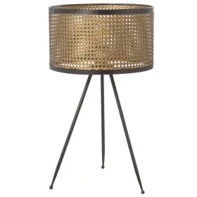 Desk lamp Alexandra House Living Gold Golden Metal wicker 60 W 35 x 60 x 35 cm by Alexandra House Living, Bedside and Table L...