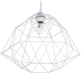 Candeeiro de teto Alexandra House Living Branco Metal 60 W 40 x 28 x 40 cm de Alexandra House Living, Iluminação de teto inte...