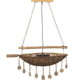 Suspension Alexandra House Living Marron Naturel Métal 60 W 80 x 104 x 30 cm de Alexandra House Living, Plafonniers - Réf : D...